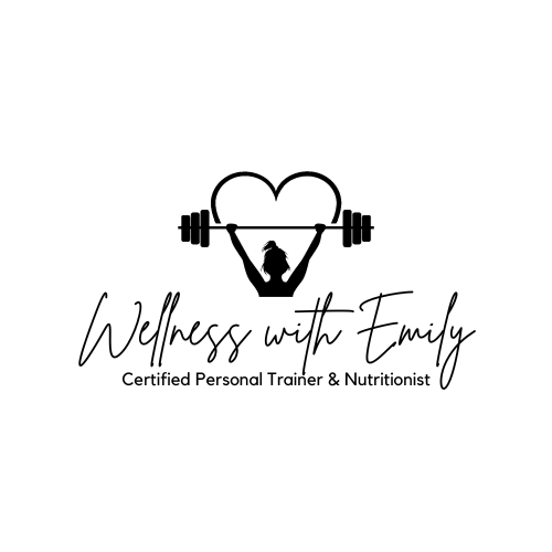 Logo for Wellness with Emily Personal trainer & Nutritionist